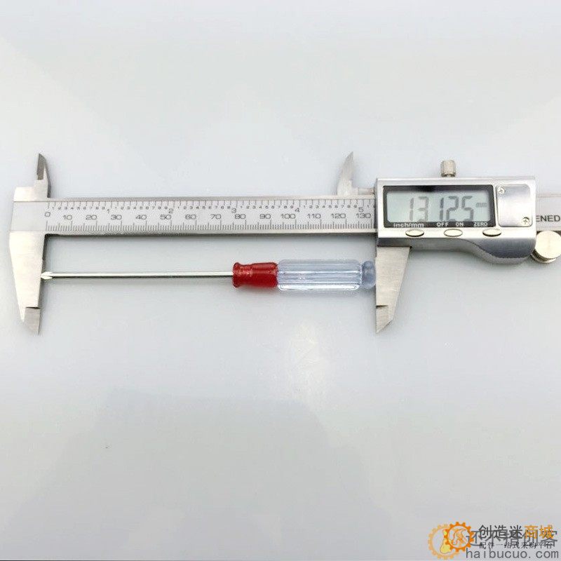 3寸水晶柄/迷你螺丝刀手动螺丝刀起子改锥 3*75mm总长130mm/87mm