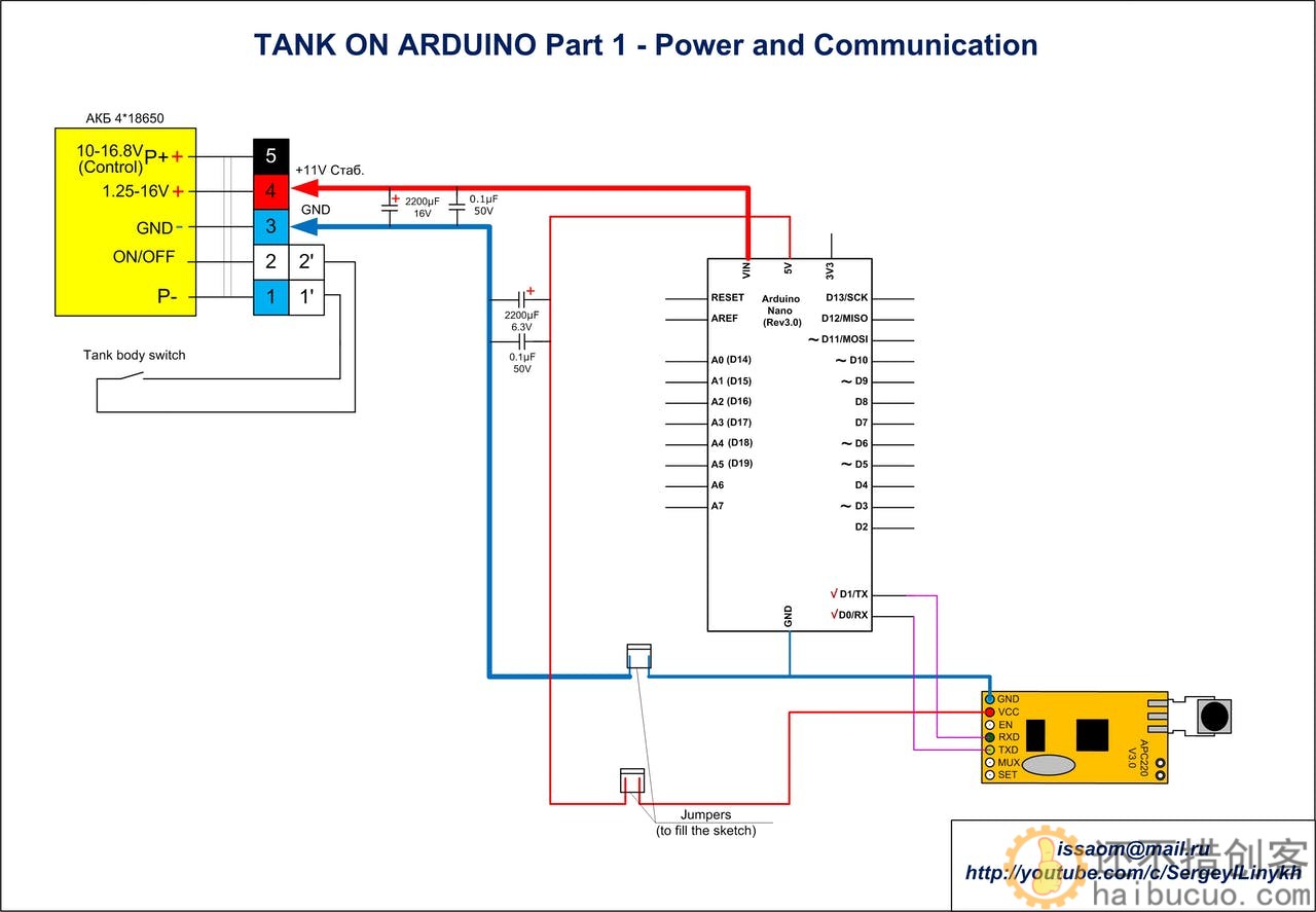 俄罗斯网友制作的arduino机枪坦克黑武器，带瞄准射击