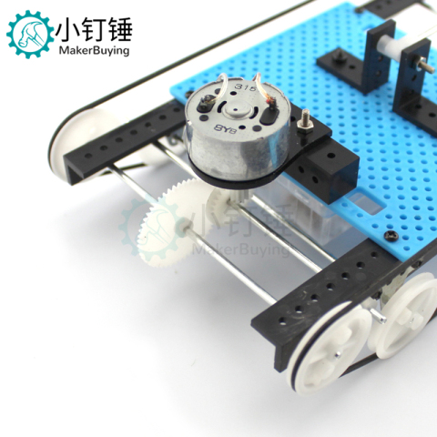 趣味坦克套件1号 儿童diy制作 自制手工坦克材料 小发明材料包