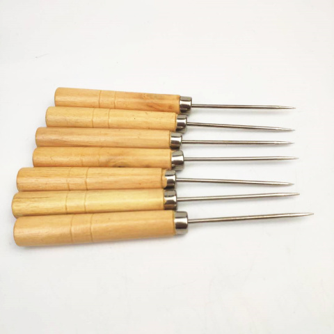 木柄锥子 千枚通 钻头 diy手工工具