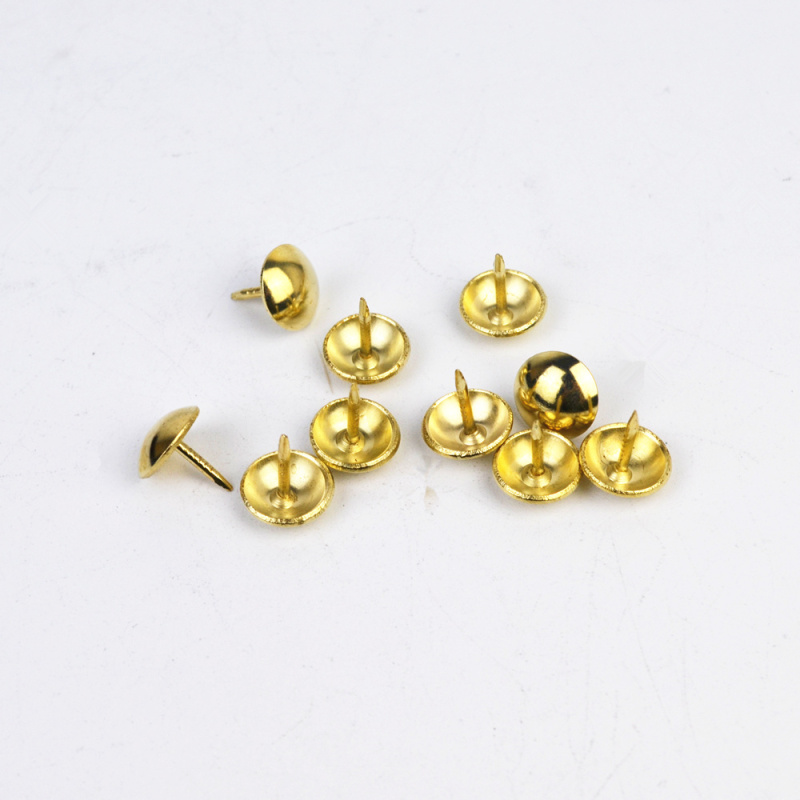 金色泡钉铜钉仿古钉装饰钉门钉沙发钉圆头钉大头钉柳钉鼓钉图钉10个