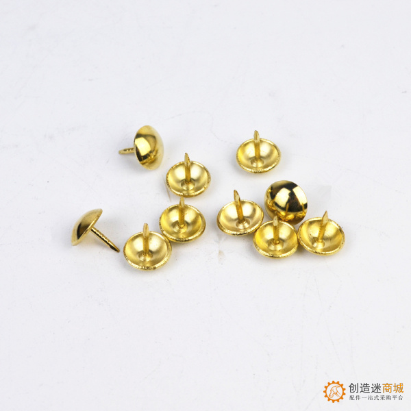 金色泡钉铜钉仿古钉装饰钉门钉沙发钉圆头钉大头钉柳钉鼓钉图钉10个