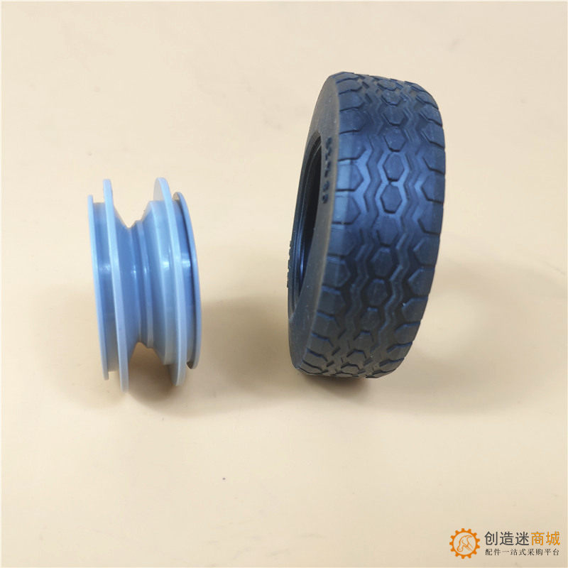兼容乐高32019 86652c01国产科技教育积木零件 轮胎62.4x20mm轮毂
