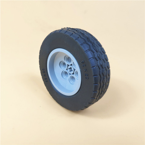 兼容乐高32019 86652c01国产科技教育积木零件 轮胎62.4x20mm轮毂