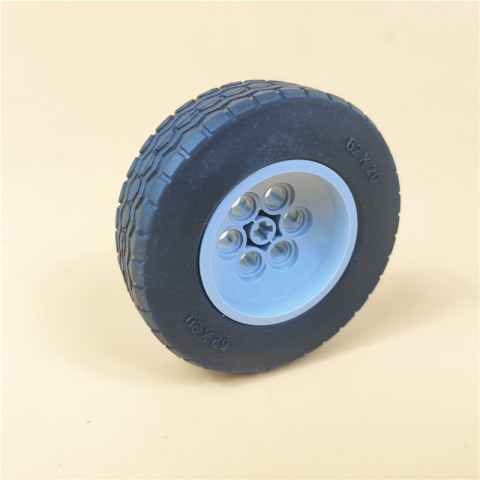 兼容乐高32019 86652c01国产科技教育积木零件 轮胎62.4x20mm轮毂