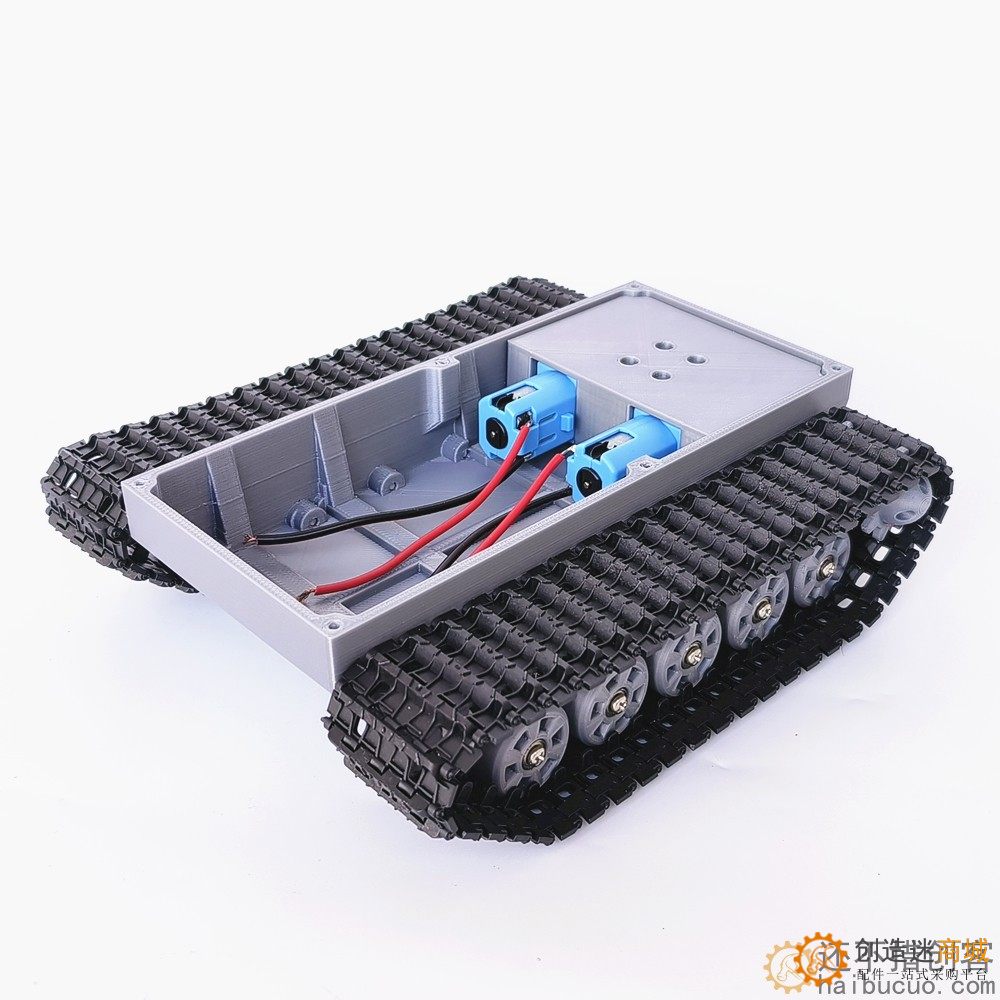 履带底盘坦克智能diy攀爬小车机器人玩具3D打印升级配件TT马达版
