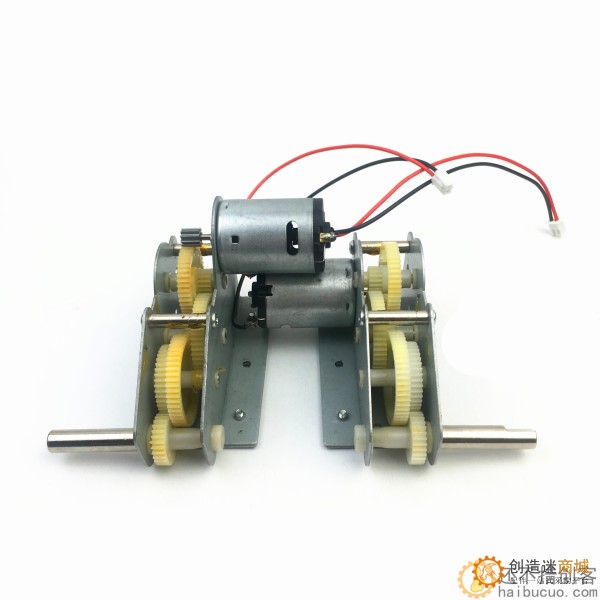 恒龙1/16坦克塑料齿驱动波箱配件DIY齿轮马达 带线带电机1对SNT94 3838 3839 3878 3889 3908