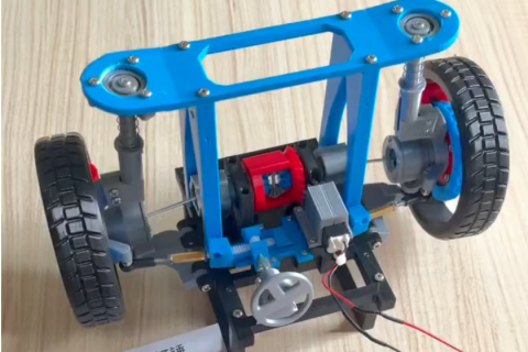 视频 3D15 汽车转向差速器麦弗逊减震球笼式半轴等机械结构模型教具3D打印