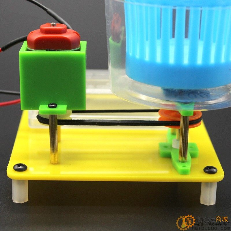 甩干机科技模型 学生手工课拼装玩具DIY创客电动甩干机烘干机模型