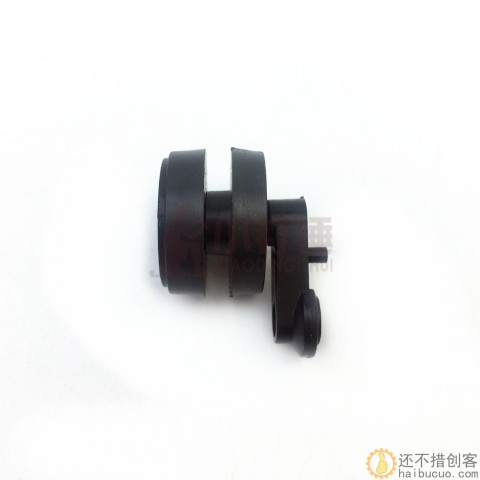 小型减震坦克底盘从动轮带摇杆