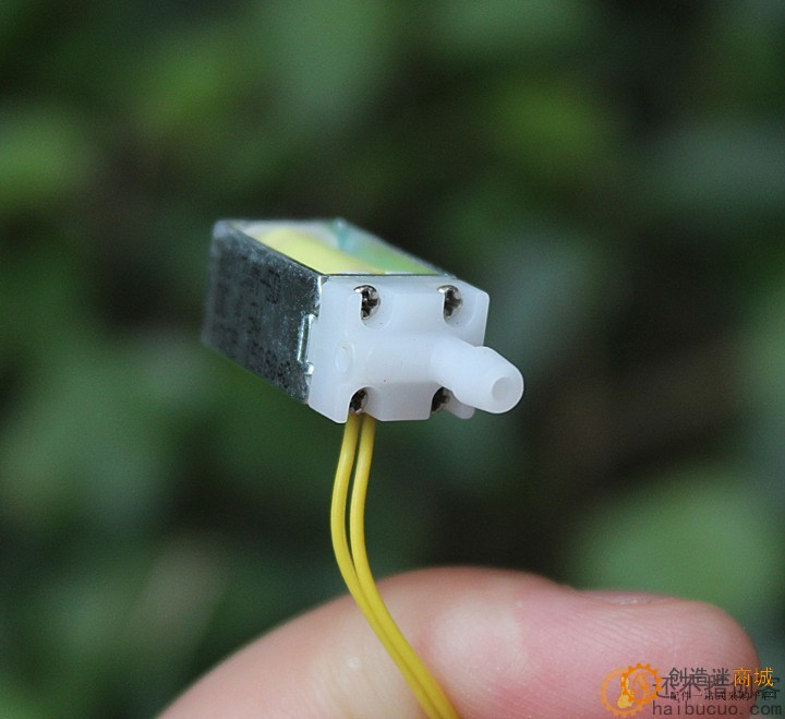 微型电磁水阀 气阀 DC3.7V-5V 常开型 断电泄气排气阀门 电磁水阀