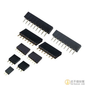 2.54MM间距 排母 单排母 排针插座 1*2P3P