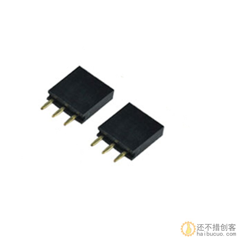 2.54MM间距 排母 单排母 排针插座 1*2P3P