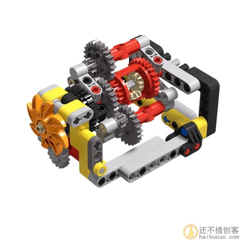 兼容乐高科技机械组积木行星差速器模型儿童益智玩具不带马达电池盒