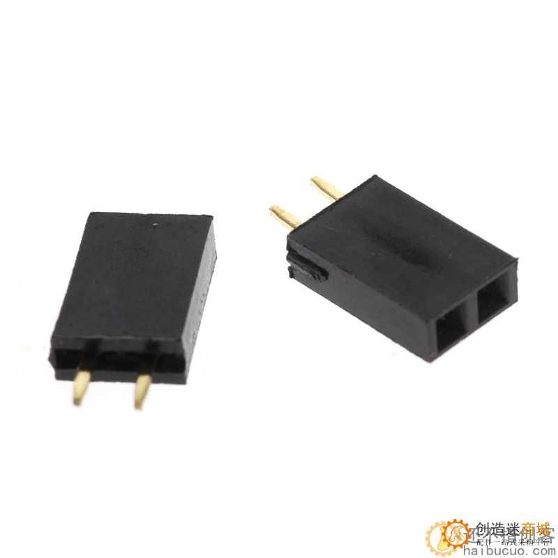 2.54MM间距 排母 单排母 排针插座 1*2P3P