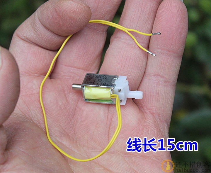 微型电磁水阀 气阀 DC3.7V-5V 常开型 断电泄气排气阀门 电磁水阀
