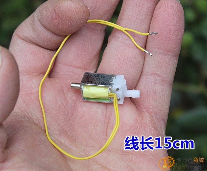 微型电磁水阀 气阀 DC3.7V-5V 常开型 断电泄气排气阀门 电磁水阀