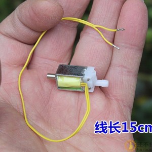 微型电磁水阀 气阀 DC3.7V-5V 常开型 断电泄气排气阀门 电磁水阀