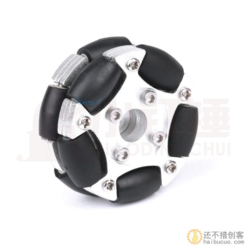 58mm金属铝合金全向轮 福来轮 omni Wheel Robot ROS平台全向运动