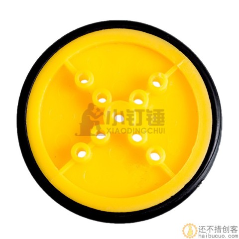 410橡皮轮子机器人轮胎TT马达 robot智能车平台小车电子设计玩具