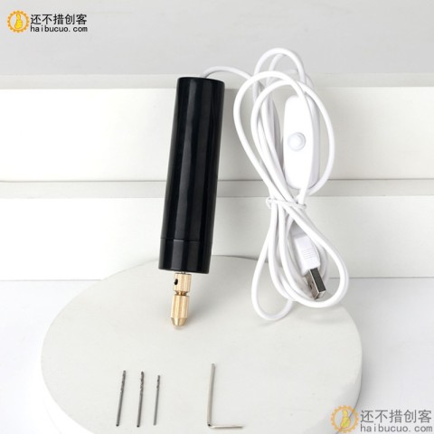 DIY迷你电钻  小电磨微型迷你DIY手电钻模型  打孔USB打磨机T53