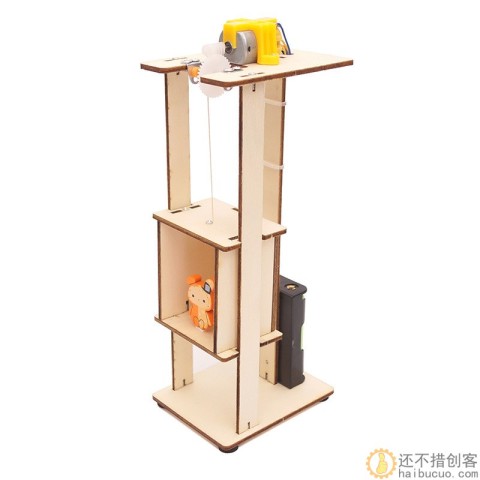 中小学生手工科学实验电梯升降机拼装科技小制作DIY益智科教玩具