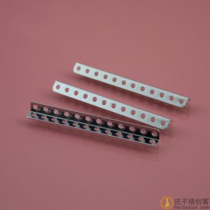60/80mm铁杆 直角铁杆 多孔铁杆 科技积木零件 直角铁条 铁片 55802B