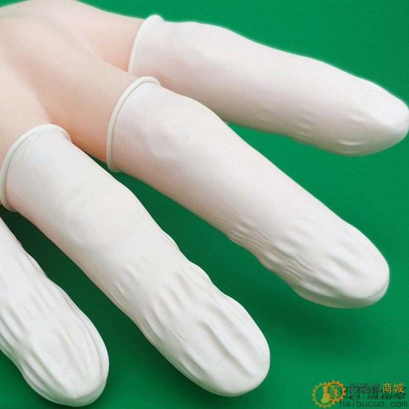 10个天然乳胶指套一次性乳胶手指套适用于 DIY 模型制作
