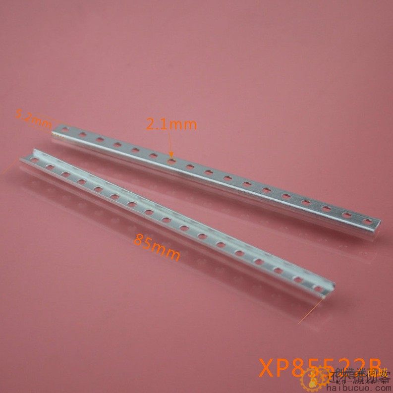 XP85522B 单排槽杆 铁片 铁杆 五金铁件 五金配件 科技积木零件