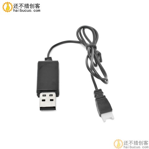3.7V400MAH USB锂电池充电器配件空对空带保护小四轴无人机充电线