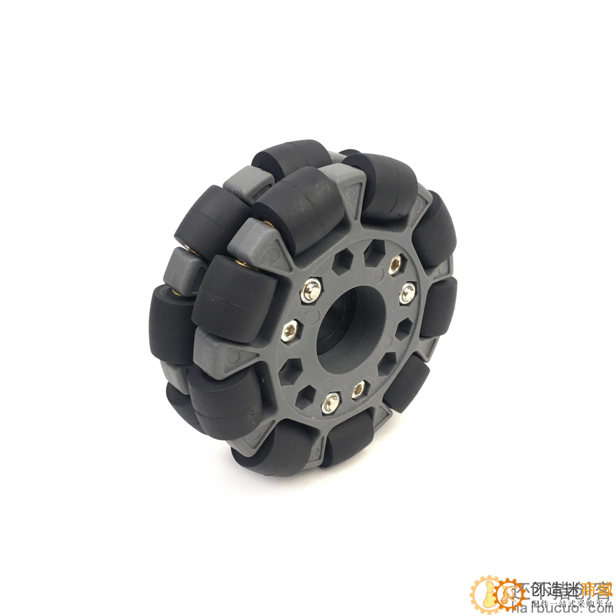全向轮麦克纳姆轮 4寸100mm 双尼龙橡胶 机器人大赛轮子Robocup