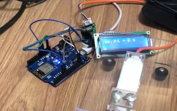 3.1 SNAR3B d1 esp8266+lcd1602制作电子称(用arduino软件录入程序)