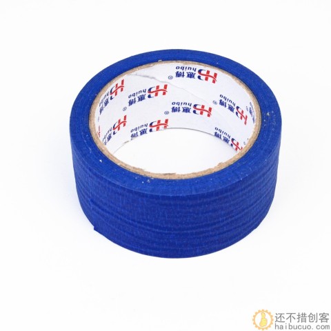 蓝色美纹纸胶纸 用打印机热床平台用 遮蔽耐温美纹纸胶带
