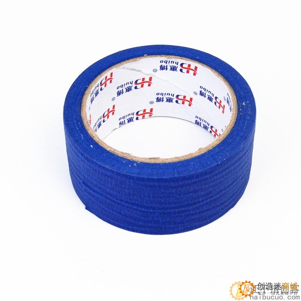 蓝色美纹纸胶纸 用打印机热床平台用 遮蔽耐温美纹纸胶带