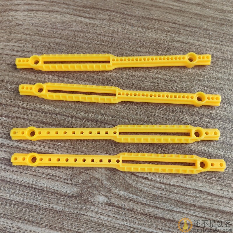 腿杆 塑料条 塑料杆 支架条 十道杆 科技模型零件77125C黄