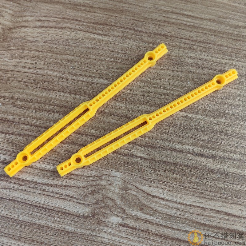 腿杆 塑料条 塑料杆 支架条 十道杆 科技模型零件77125C黄
