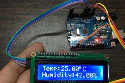 制作教程：Mixly米思齐arduino编程+LCD1602+DHT11温湿度计的制作方法 开源