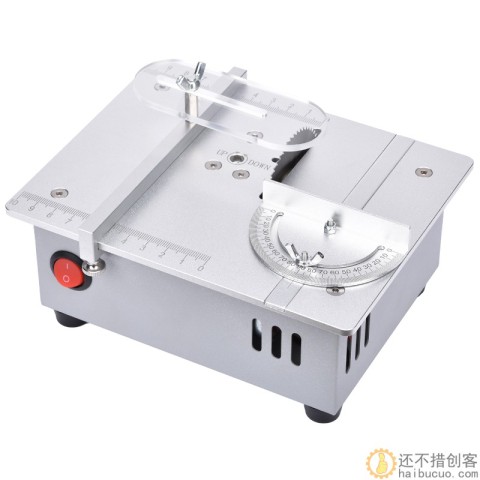 精密桌面微型台锯 DIY亚克力PCB台式切割机 迷你铝合金模型小电锯