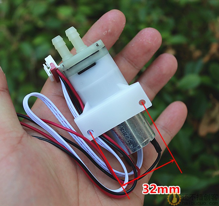 370自吸水泵隔膜泵 DC12V 带光电传感器 碳刷马达 质量很好