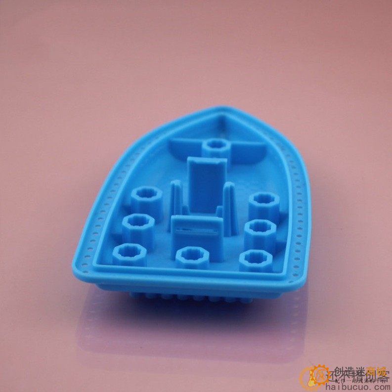 迷你船盖 拉线牙箱船底座 八角迷你盖科技积木零件MNCG1327324蓝