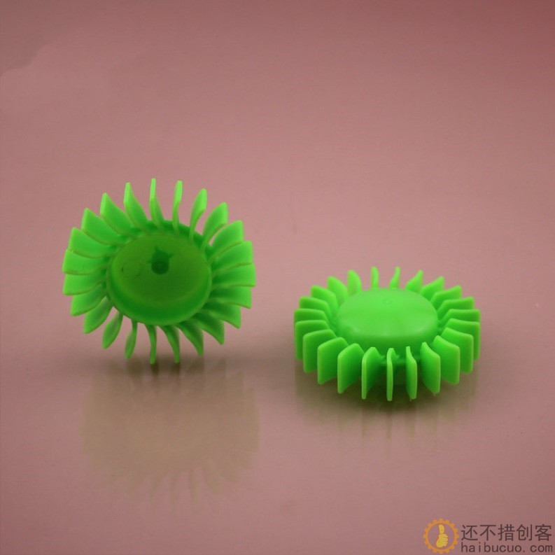 离心叶轮 涡轮 涡桨 包头桨 玩具配件 科技积木零件Φ5123Y2A绿