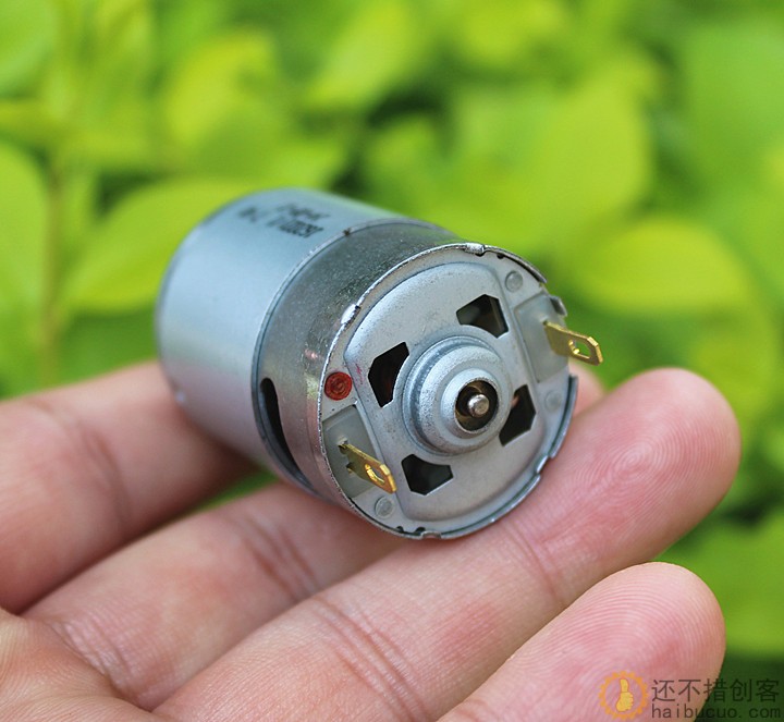 全新 380航模船模车模电机7.4V 15000转 碳刷马达带散热风扇