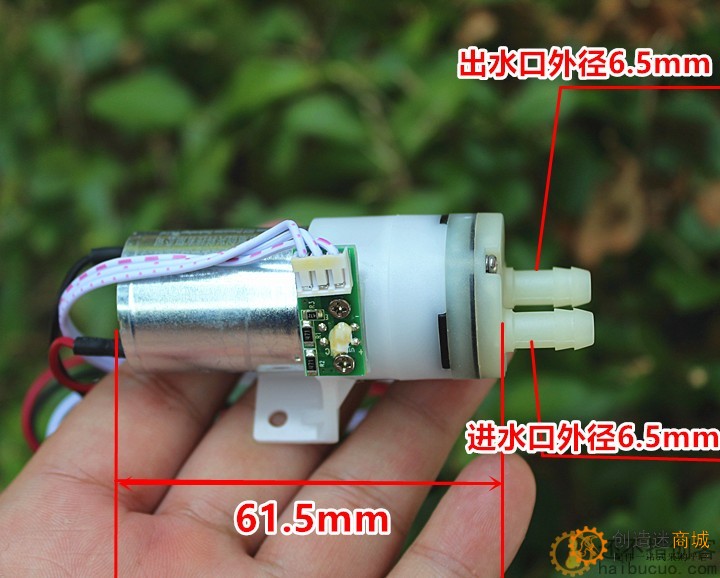 370自吸水泵隔膜泵 DC12V 带光电传感器 碳刷马达 质量很好