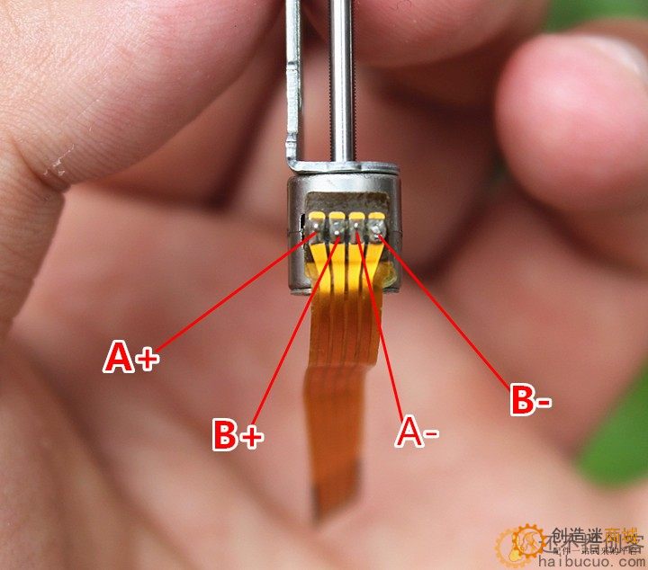 8mm丝杆滑台滑片步进电机DC5V 2相4线步进马达直线电机