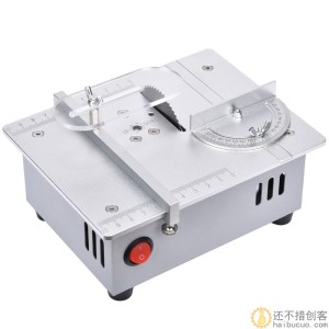 精密桌面微型台锯 DIY亚克力PCB台式切割机 迷你铝合金模型小电锯
