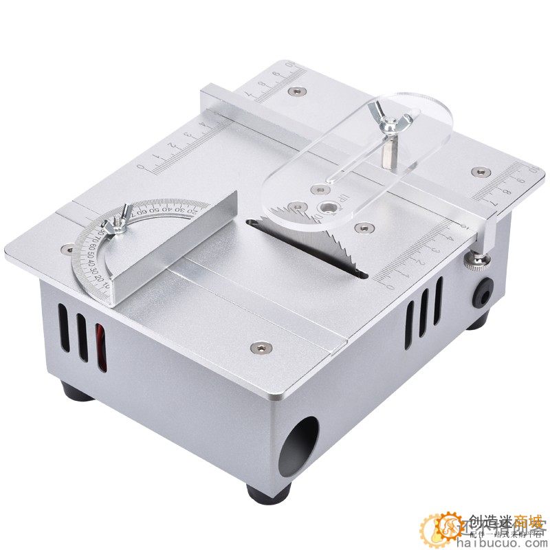 精密桌面微型台锯 DIY亚克力PCB台式切割机 迷你铝合金模型小电锯