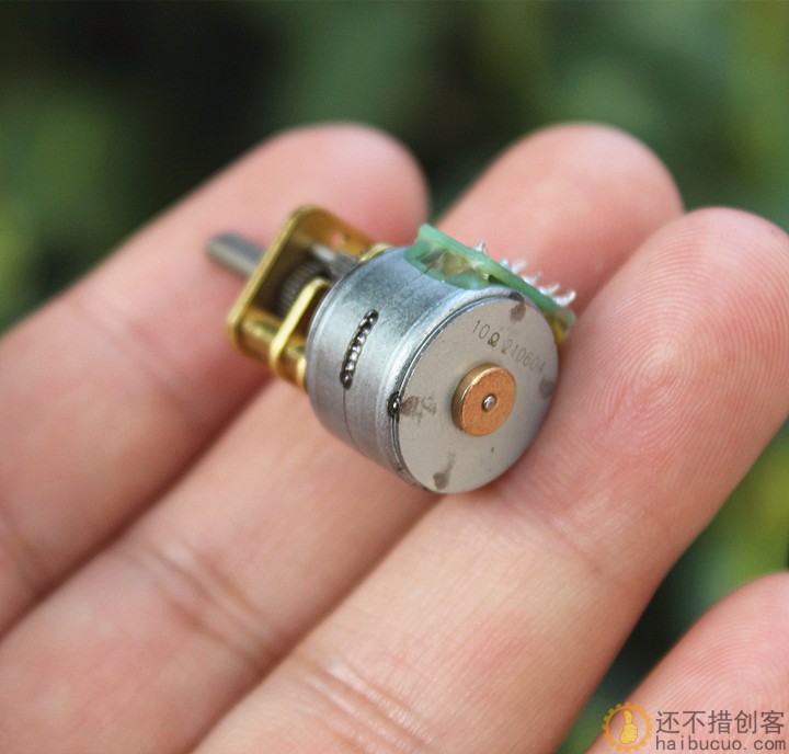 15mm全金属齿轮减速步进电机 2相4线步进马达