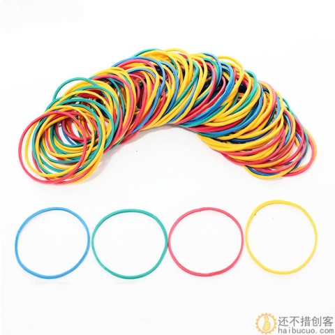 4cm橡皮筋 传动带 橡胶带 发圈 传动带 小皮带 10个橡皮圈彩色越南橡皮圈 橡皮筋牛皮筋 SN885