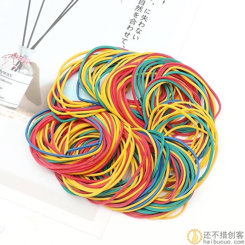 4cm橡皮筋 传动带 橡胶带 发圈 传动带 小皮带 10个橡皮圈彩色越南橡皮圈 橡皮筋牛皮筋 SN885