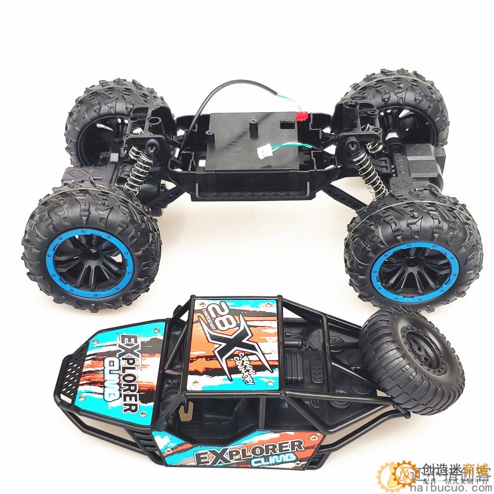 电动合金攀爬车模型攀岩越野汽车1:18底盘DIY配件SNC404
